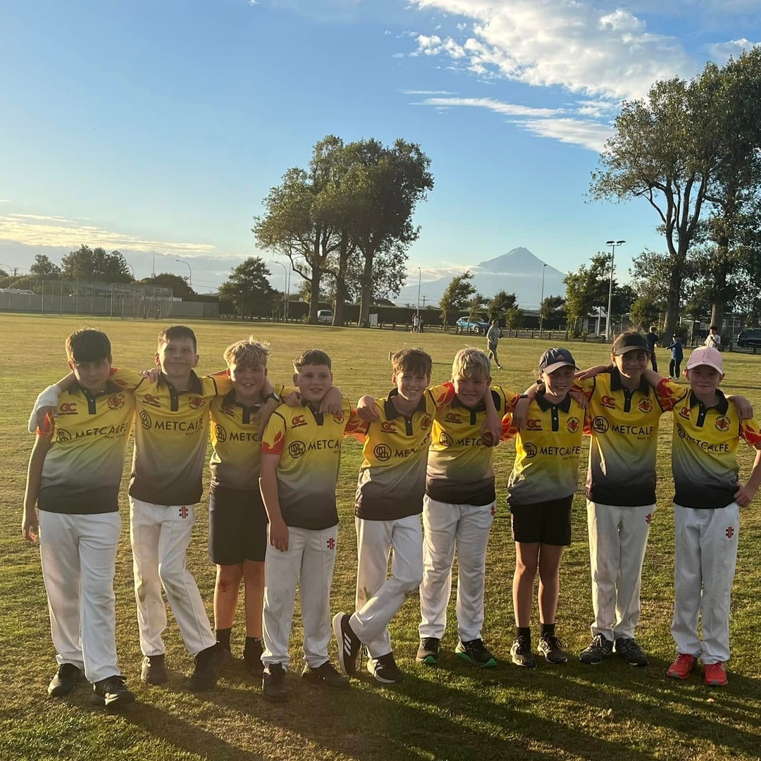 Cricket team in custom Game Changer playing kit
