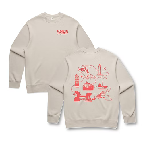 Taranaki Icon Map Adults Hoodie