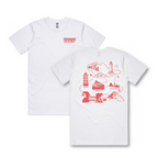 Taranaki Icon Map Adults Tee