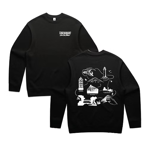 Taranaki Icon Map Adults Hoodie