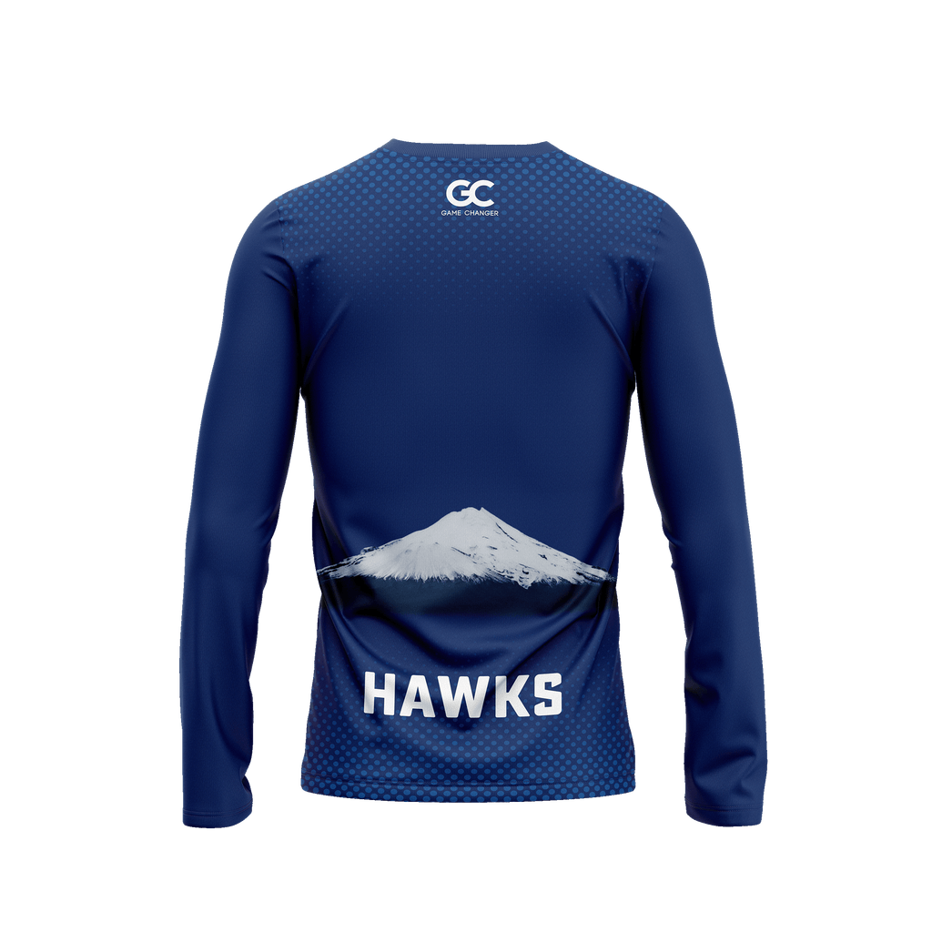 Hawera Hawks L/S Adults Tee image 1
