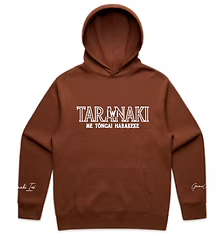 Taranaki Iwi Ngā Pāhuki Hoodie-Clay