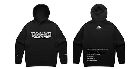 Taranaki Iwi Ngā Pāhuki Hoodie - Black