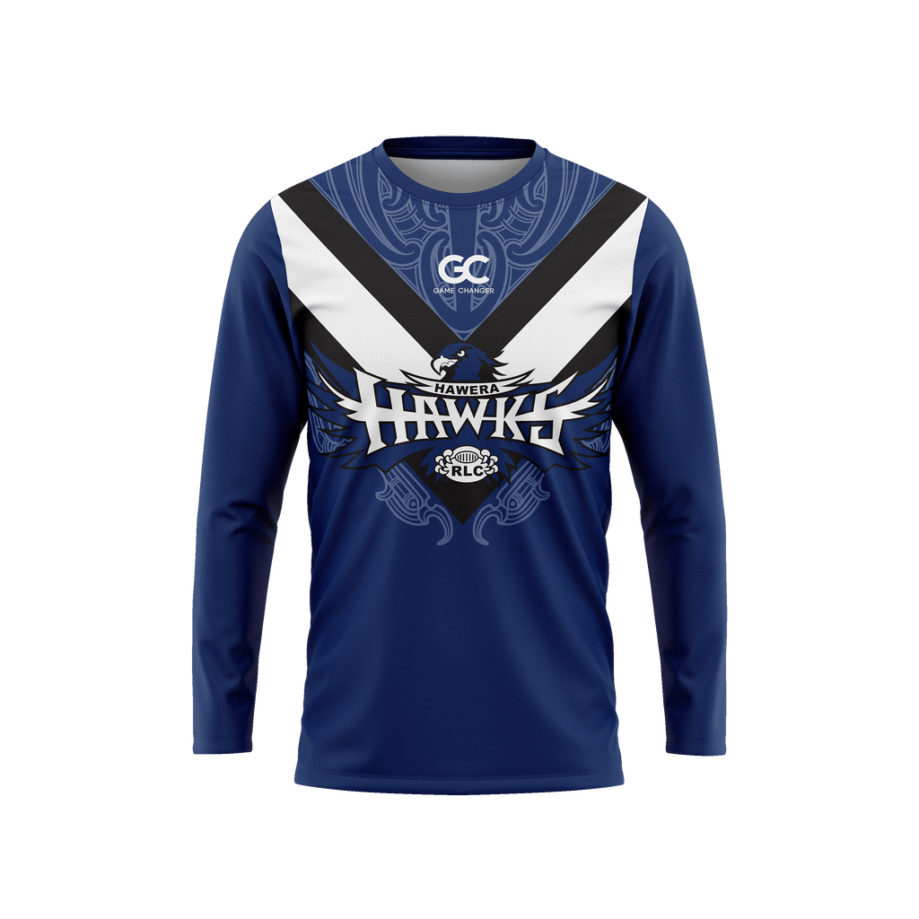 Hawera Hawks L/S Adults Tee image 0