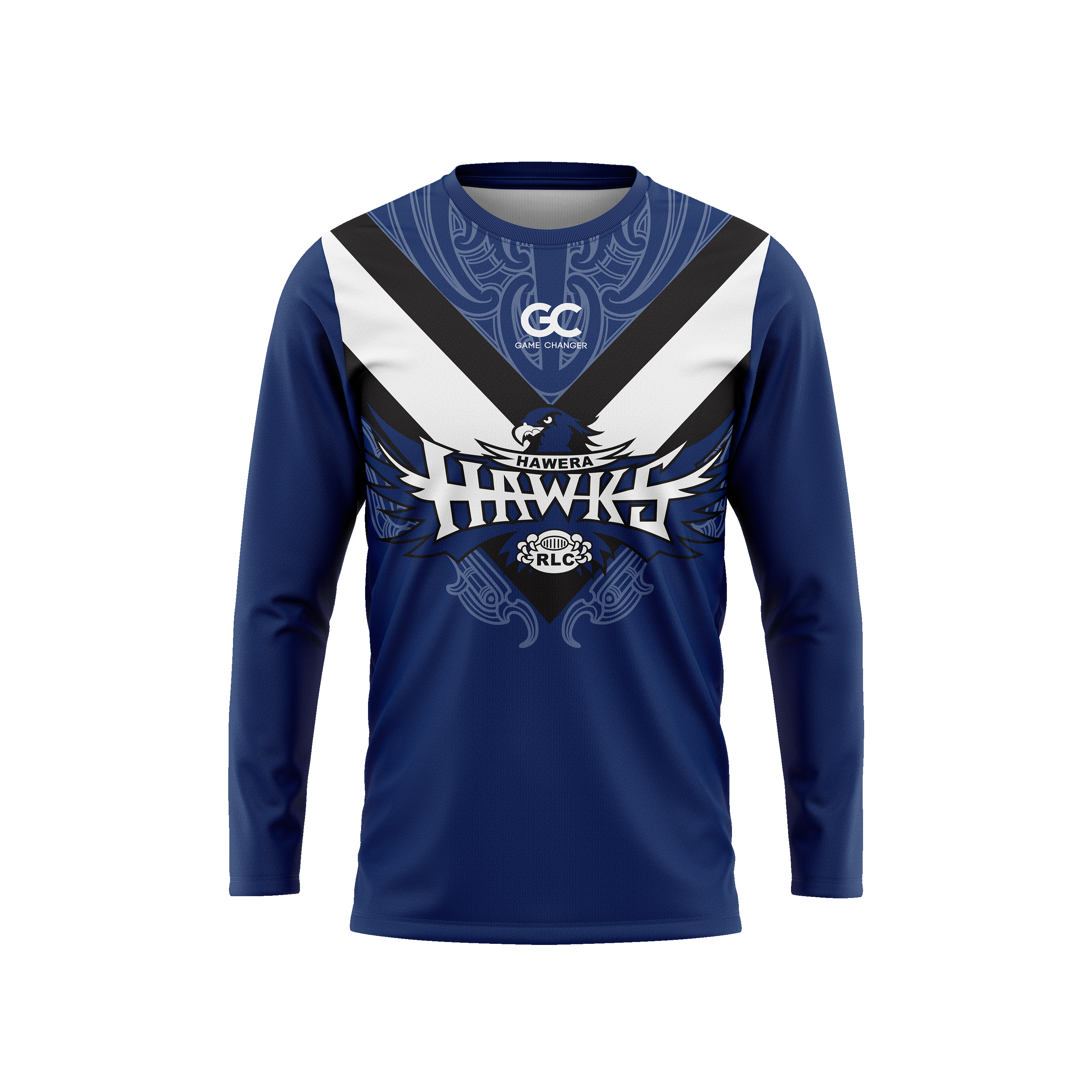 Hawera Hawks L/S Adults Tee image 0