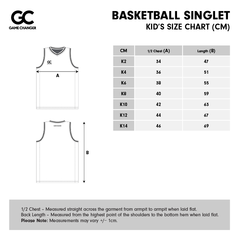 Kids Size Chart