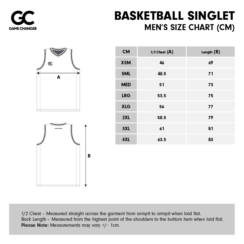 Mens Size Chart