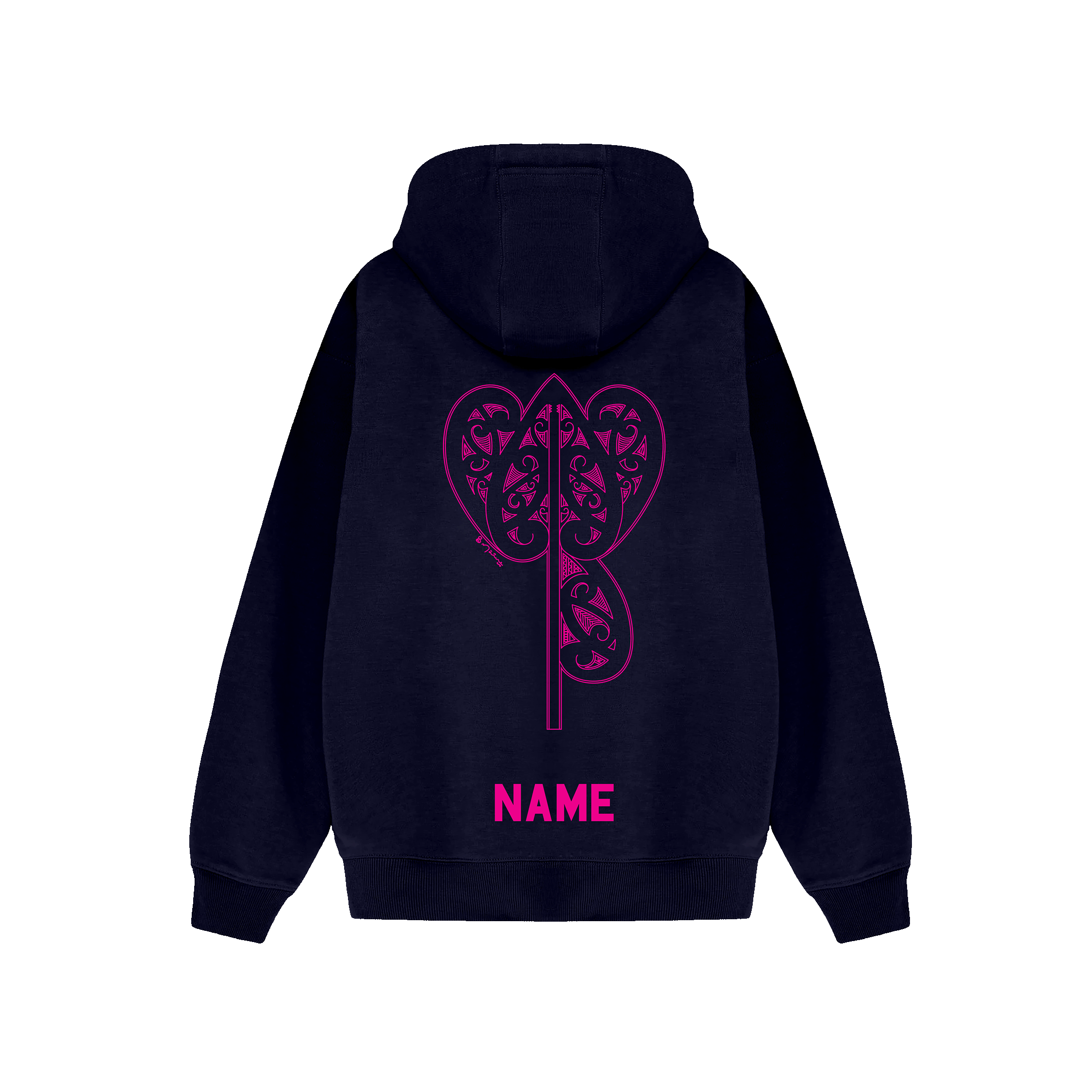Clifton Rugby Supporters Hoodie - Magenta Print