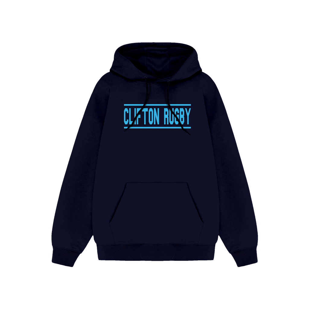 Clifton Rugby Blue Supporters Cotton Hoodie