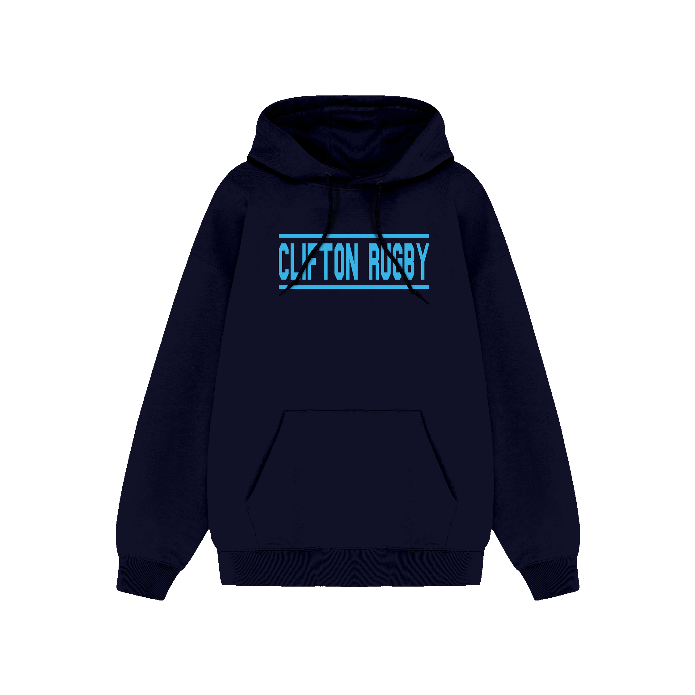 Clifton Rugby Blue Supporters Cotton Hoodie