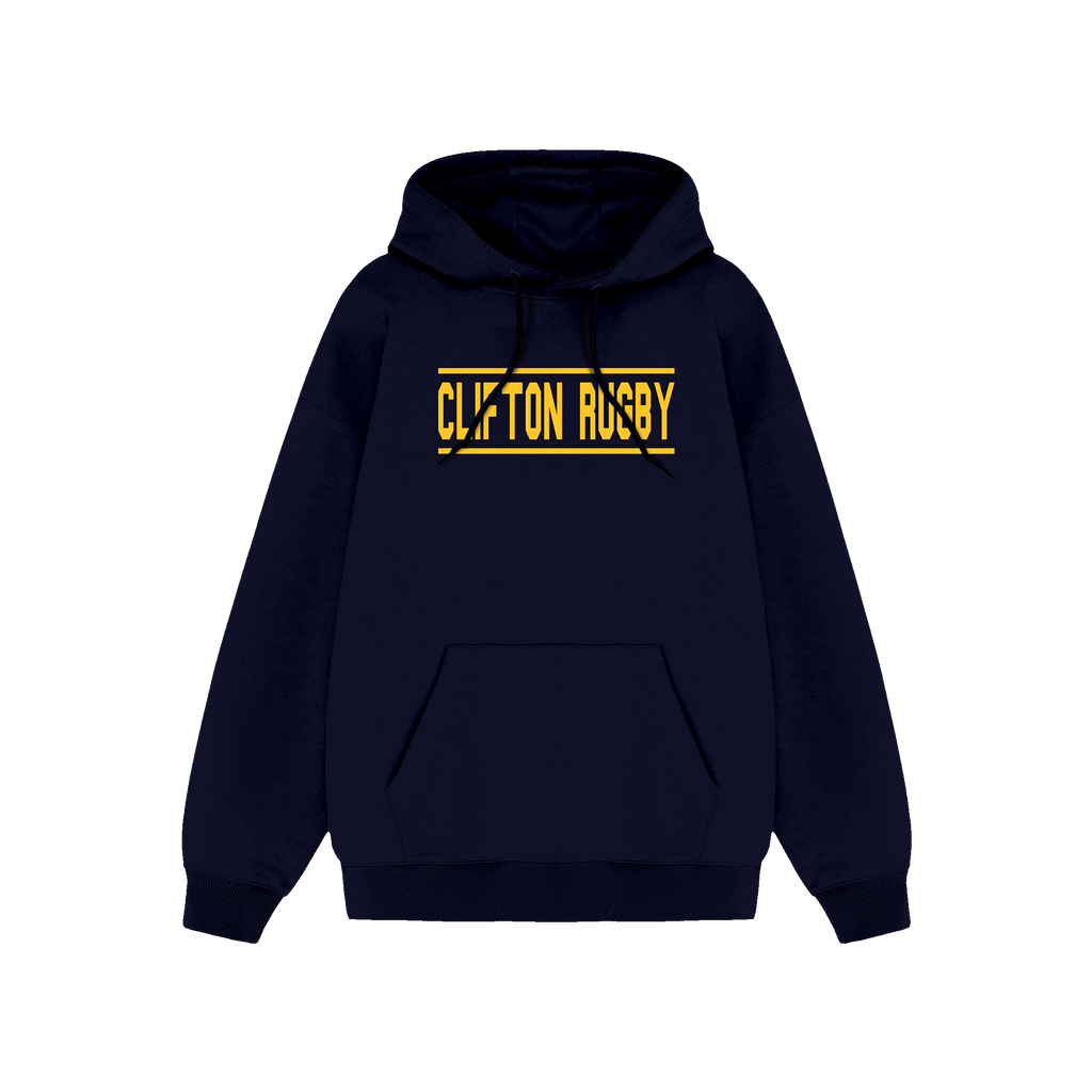 Clifton Rugby Supporters Hoodie - Gold Print