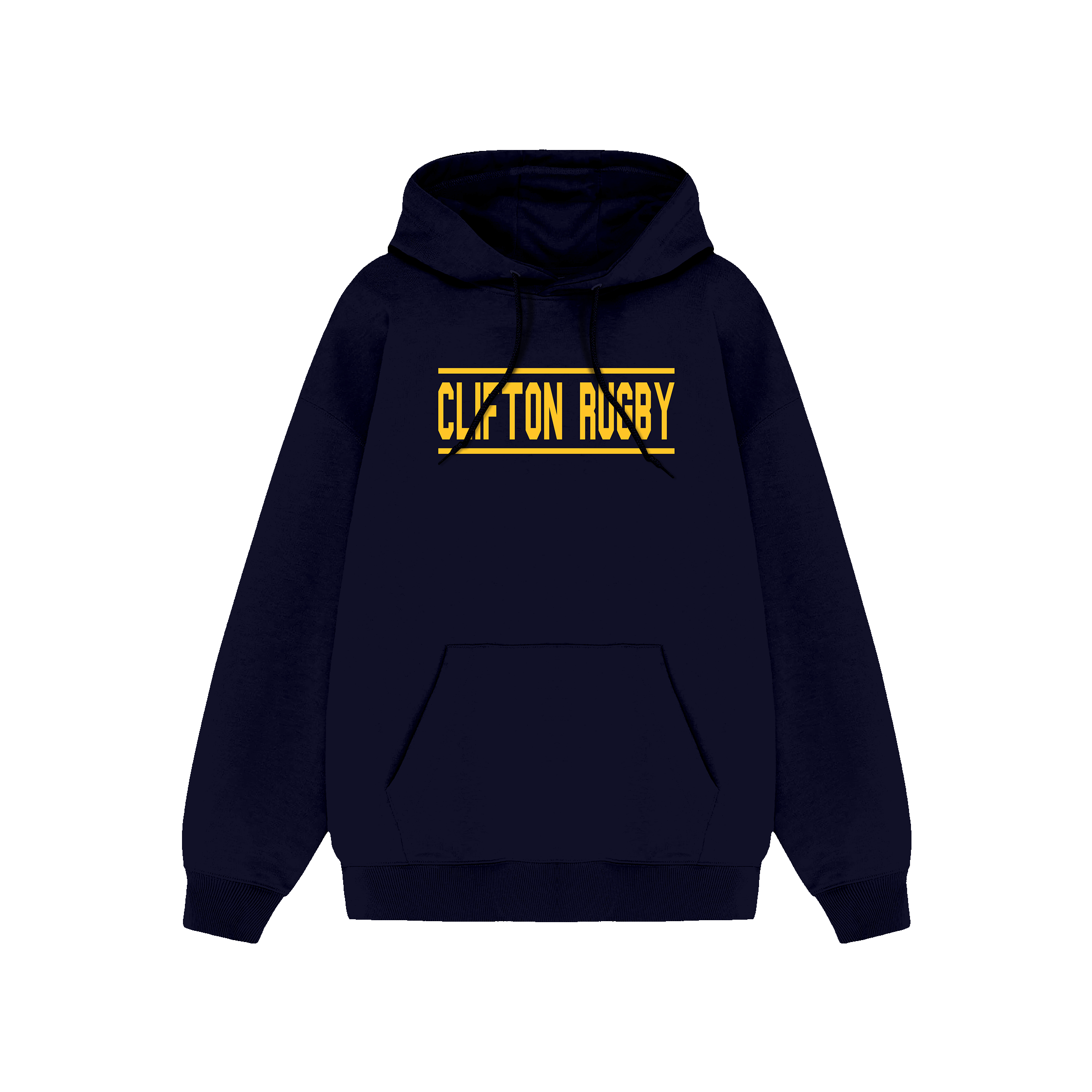 Clifton Rugby Supporters Hoodie - Gold Print
