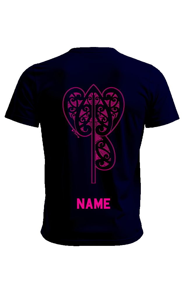Clifton Rugby Supporters Tee - Magenta Print