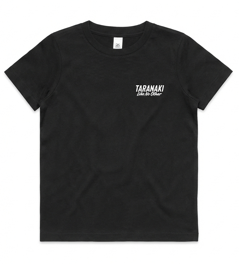 Taranaki Icon Map Kids and Youth Tee