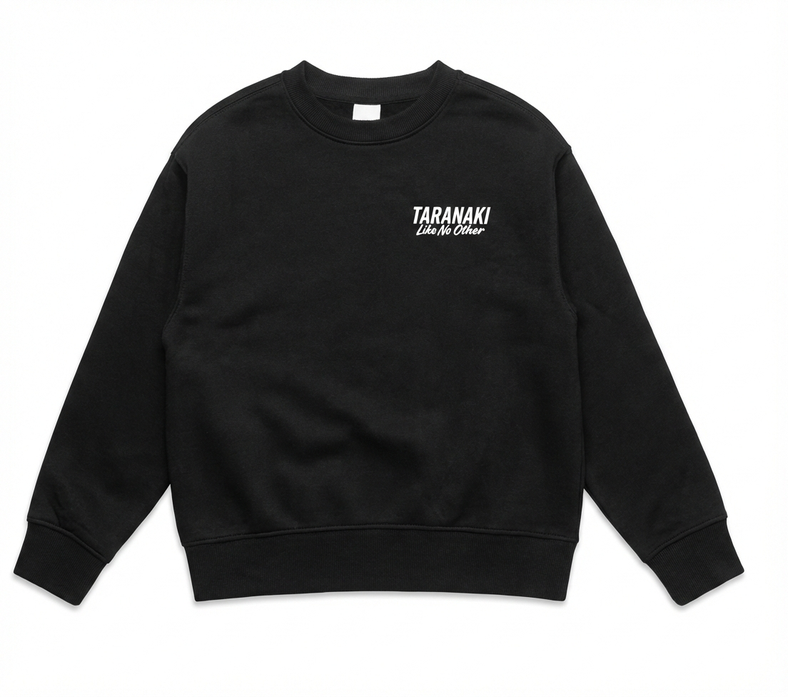 Taranaki Icon Map Adults Crew Sweatshirt