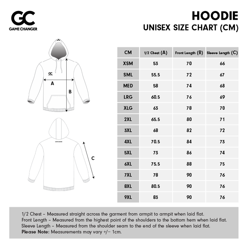 Adults Size Chart