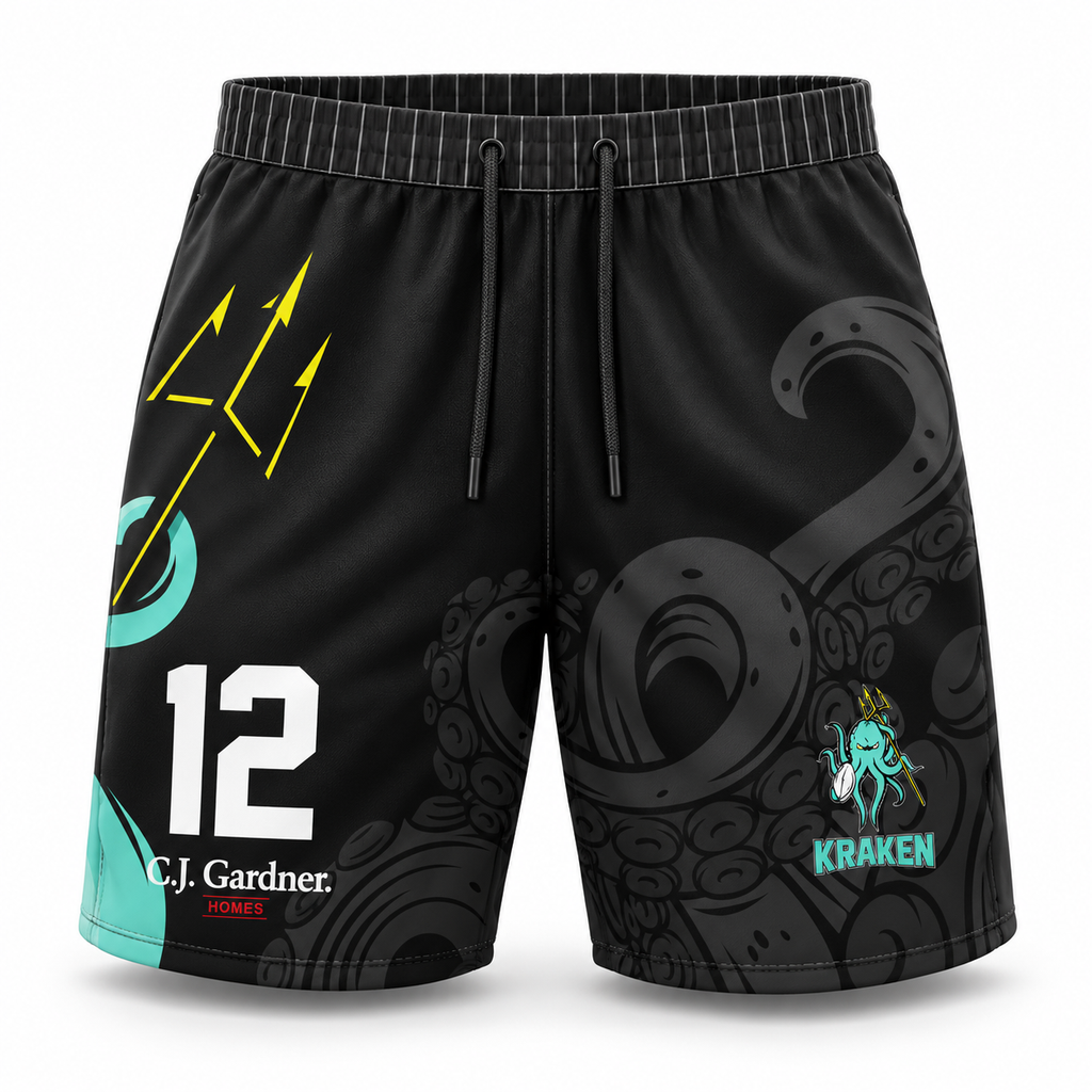 Kraken NFL Adult Playing Shorts