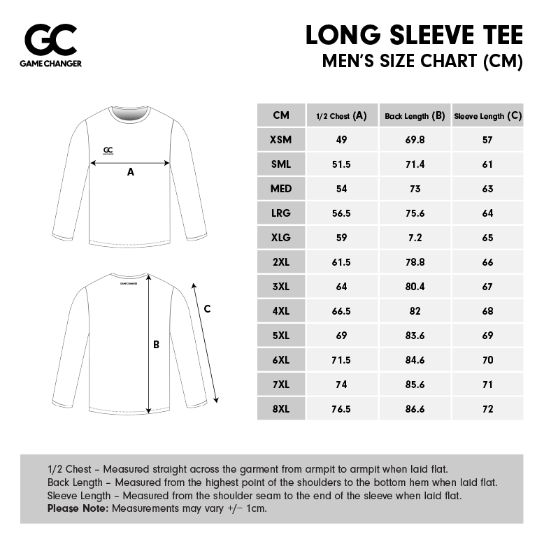 Mens Size Chart