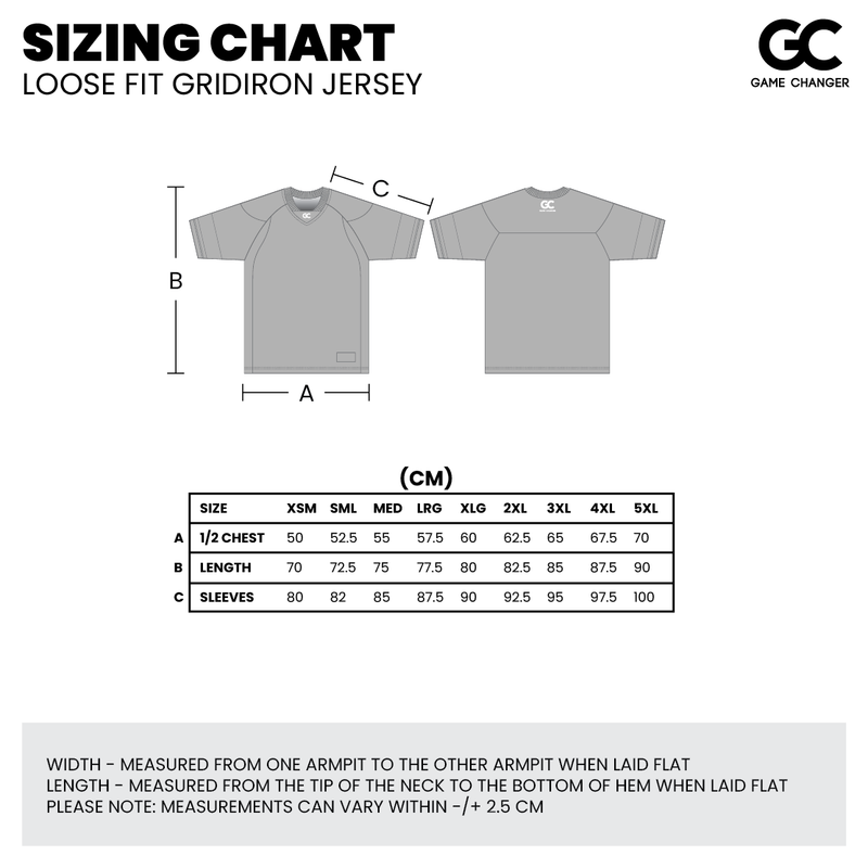 Adults Size Chart