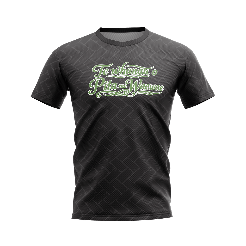 Te Whānau o Pita me Waewae - Official Black Tee