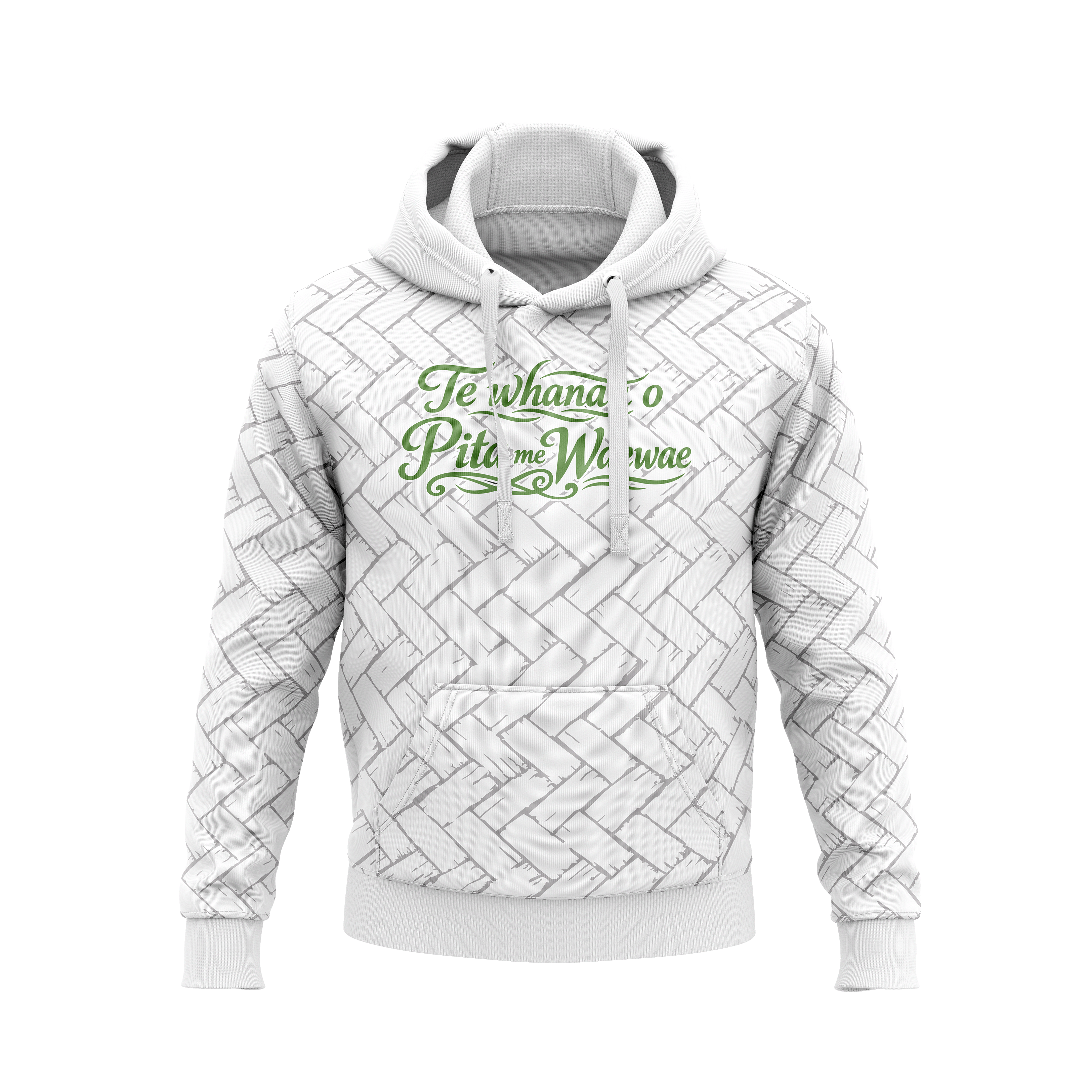 Te Whānau o Pita me Waewae - Official White Hoodie