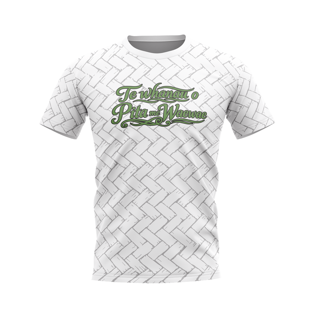 Te Whānau o Pita me Waewae - Official White Tee