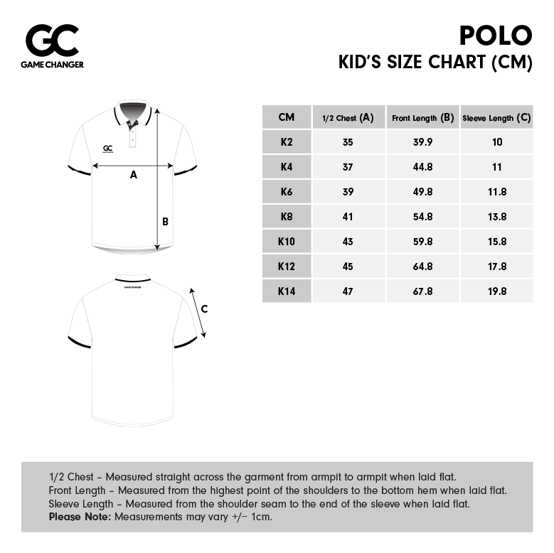 Kids Size Chart