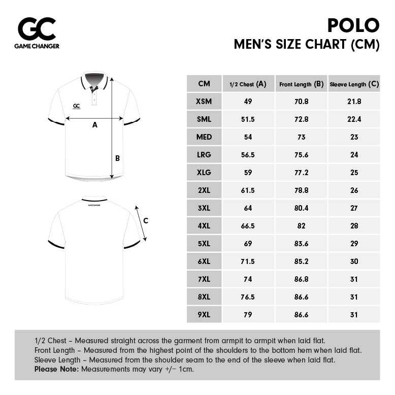 Mens Size Chart