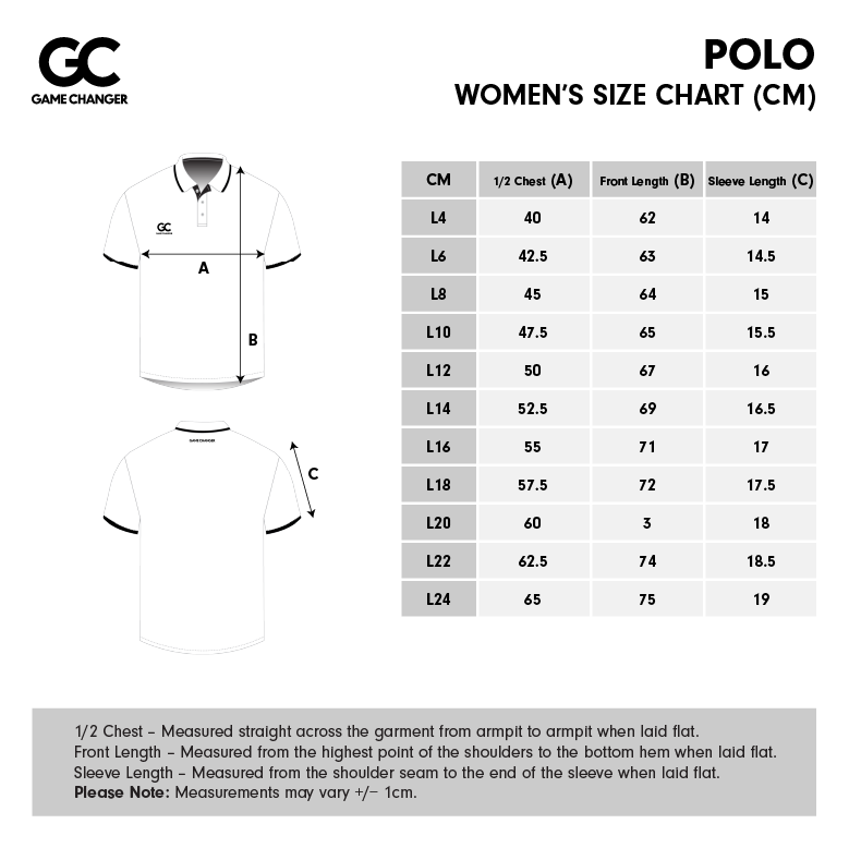 Womens Size Chart
