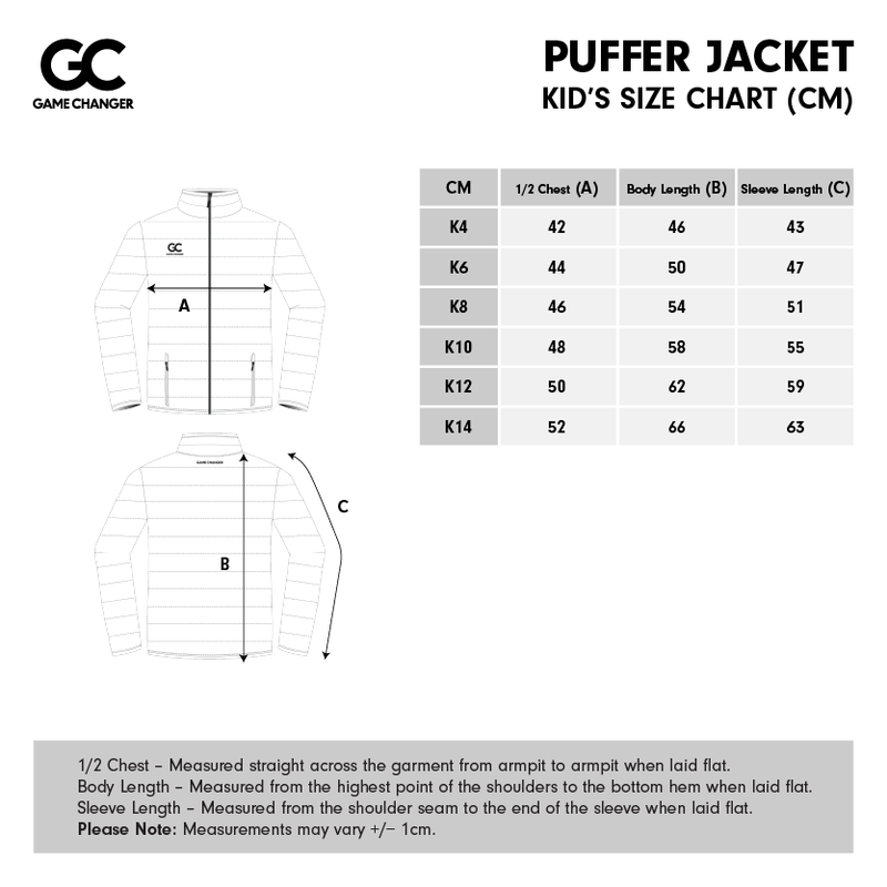 Kids Size Chart