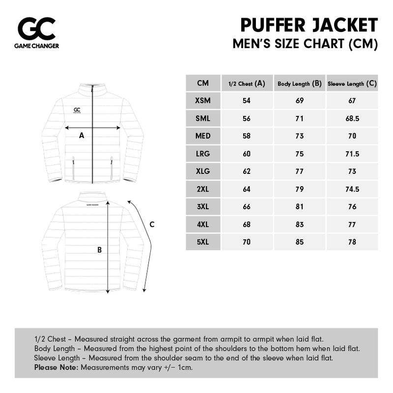 Mens Size Chart