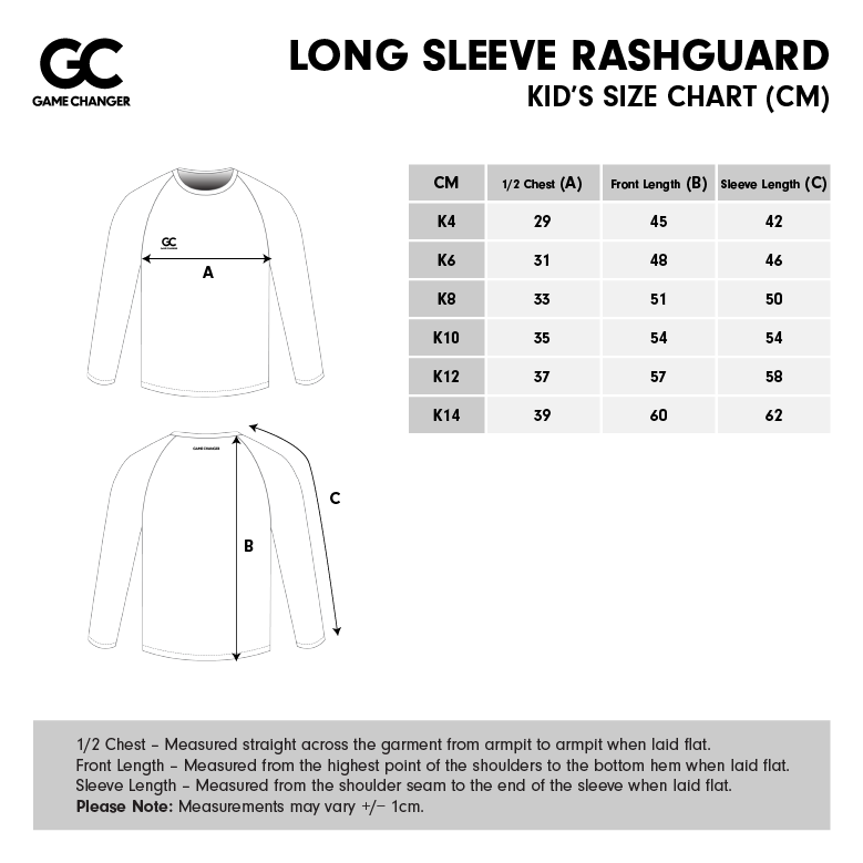 Kids Size Chart