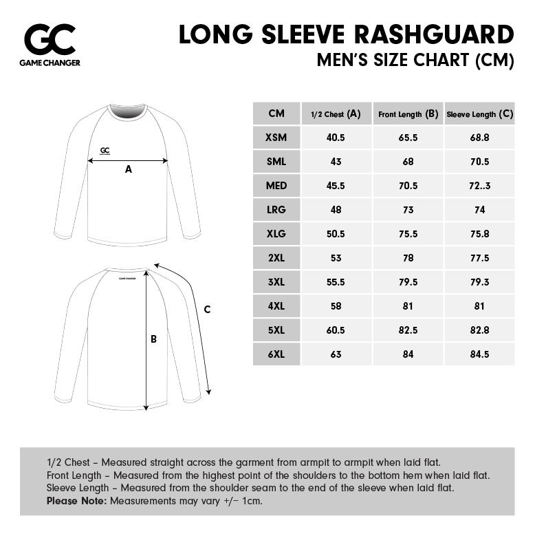 Mens Size Chart