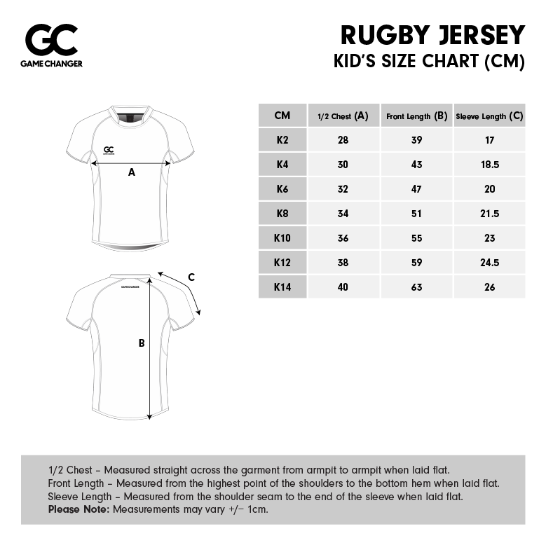 Kid's Size Chart