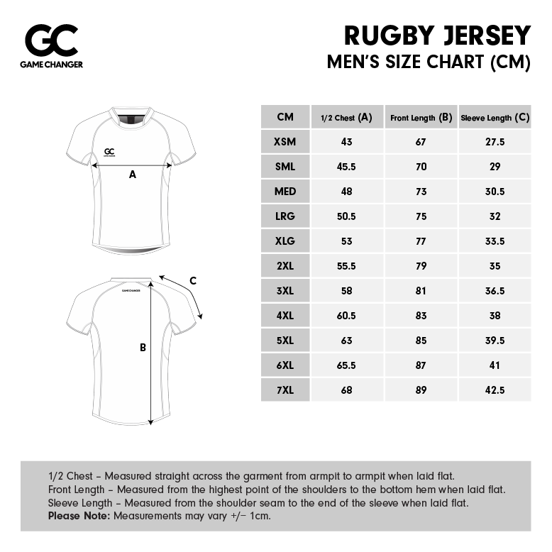 Mens Size Chart