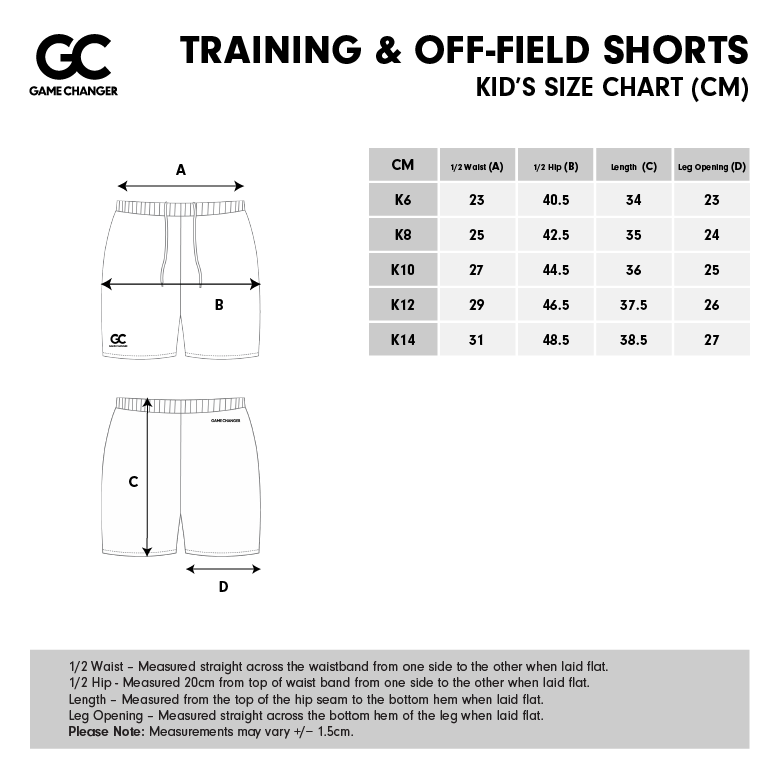 Kids Size Chart