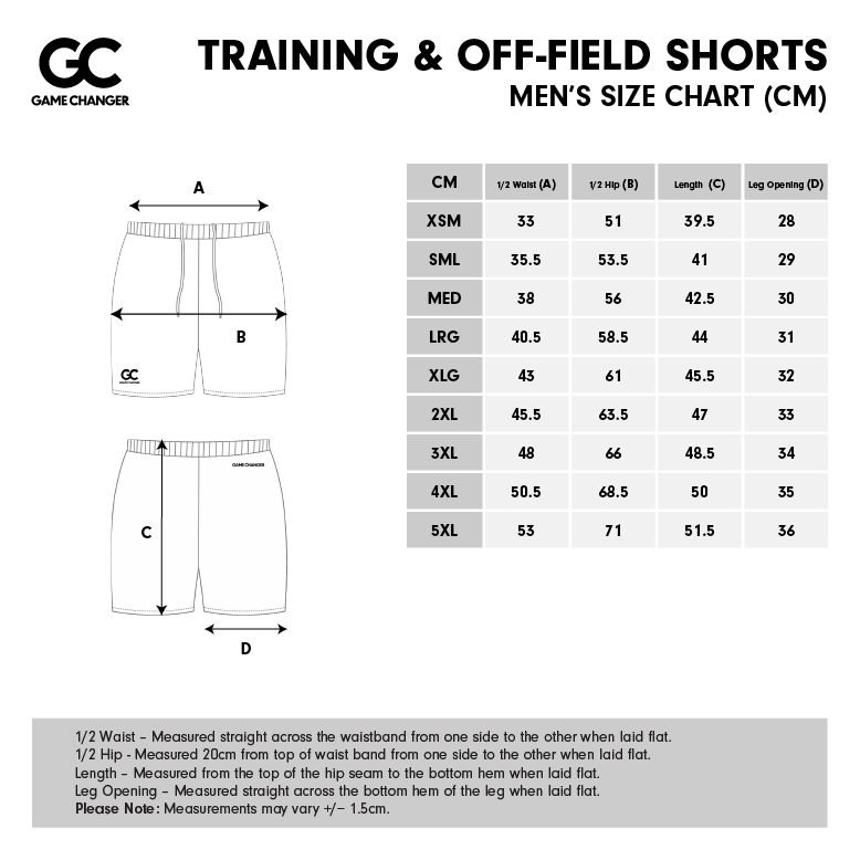 Mens Size Chart