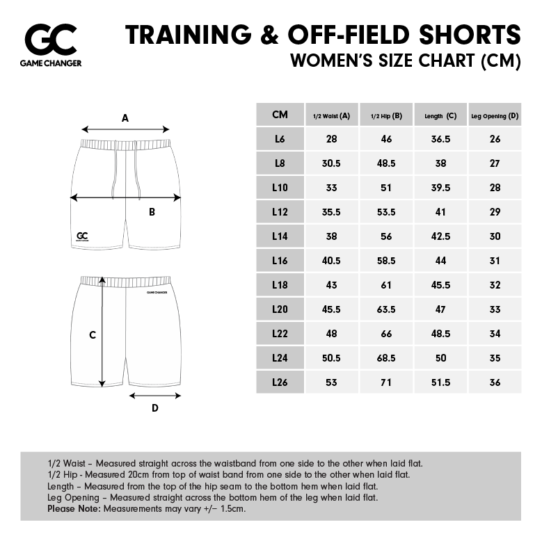 Womens Size Chart