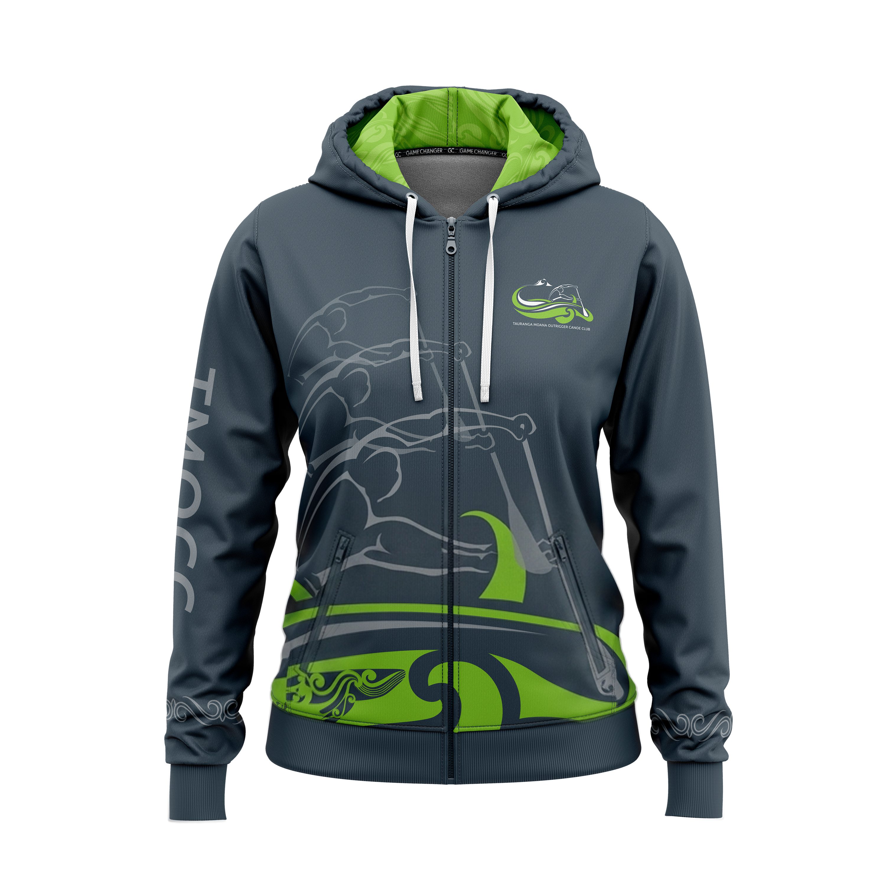 Tauranga Moana Outrigger Canoe Club - Official Zip Hoodie