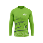 Tauranga Moana Outrigger Canoe Club - Official Green Rashguard