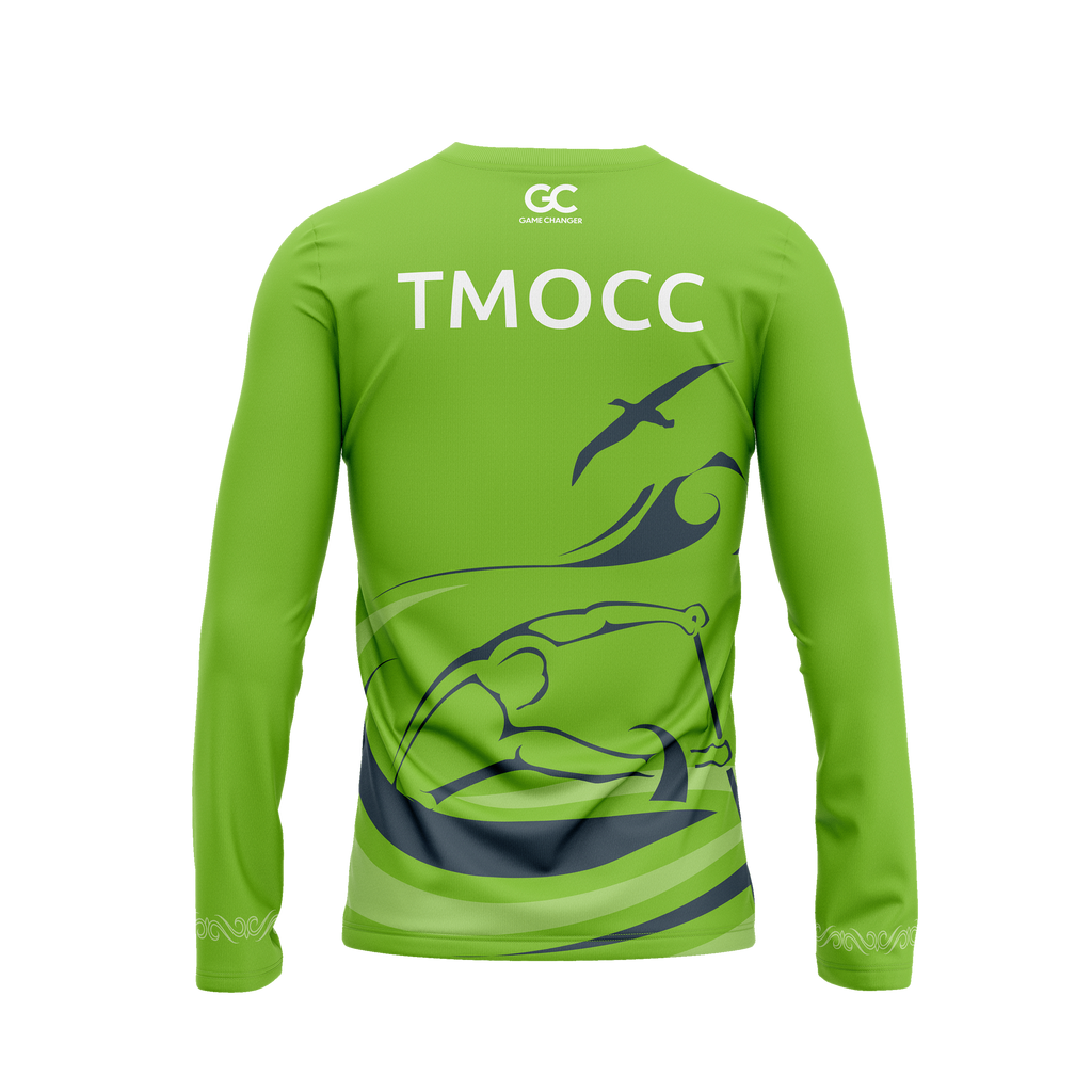 Tauranga Moana Outrigger Canoe Club - Official Green L/S Tee