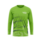 Tauranga Moana Outrigger Canoe Club - Official Green L/S Tee