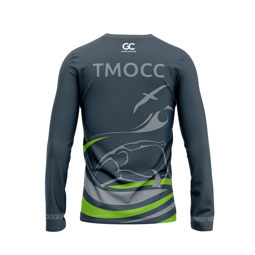Tauranga Moana Outrigger Canoe Club - Official Grey L/S Tee