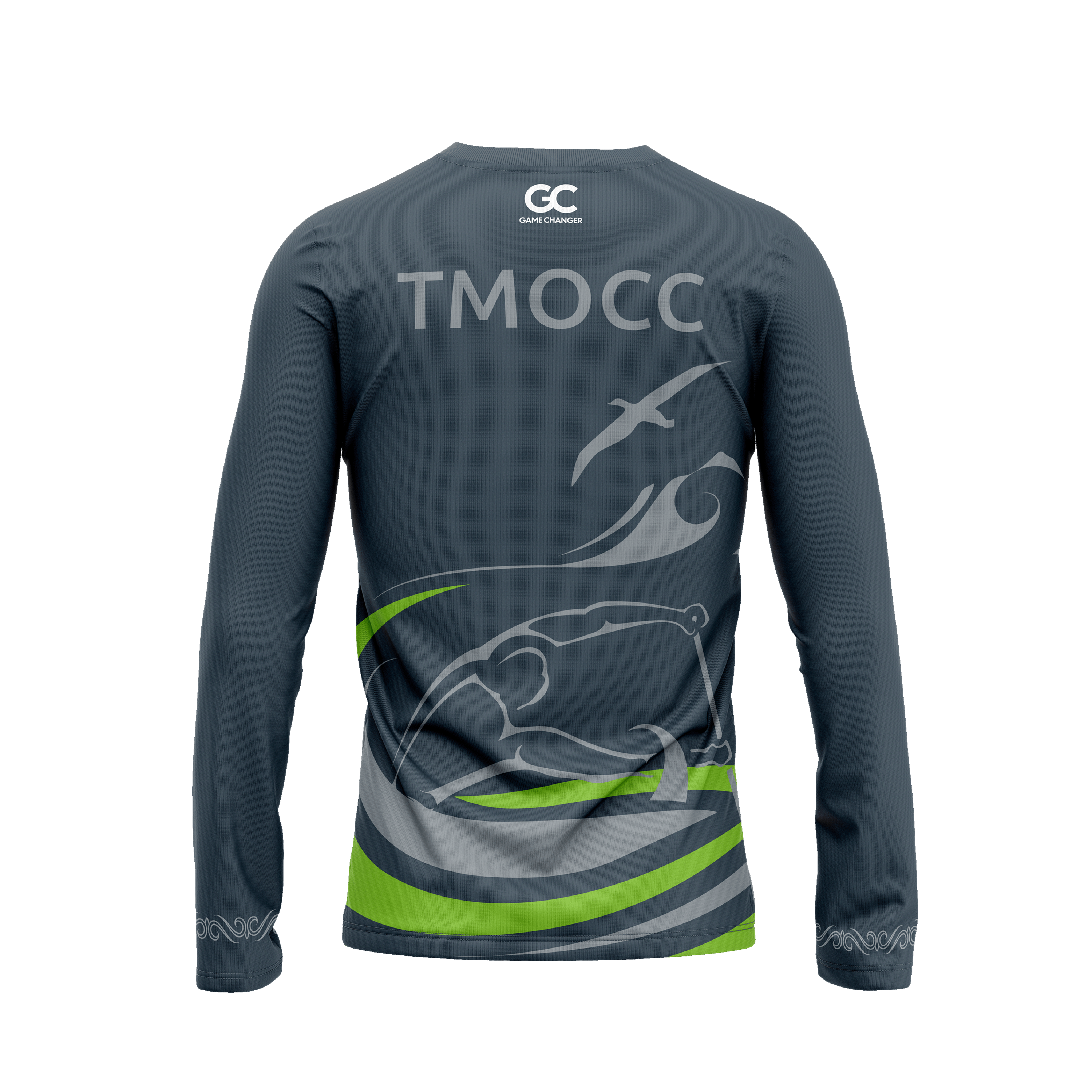 Tauranga Moana Outrigger Canoe Club - Official Grey L/S Tee