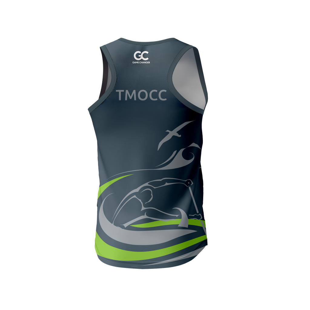 Tauranga Moana Outrigger Canoe Club - Official Grey Racerback Singlet