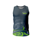 Tauranga Moana Outrigger Canoe Club - Official Grey Racerback Singlet