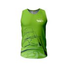 Tauranga Moana Outrigger Canoe Club - Official Green Racerback Singlet