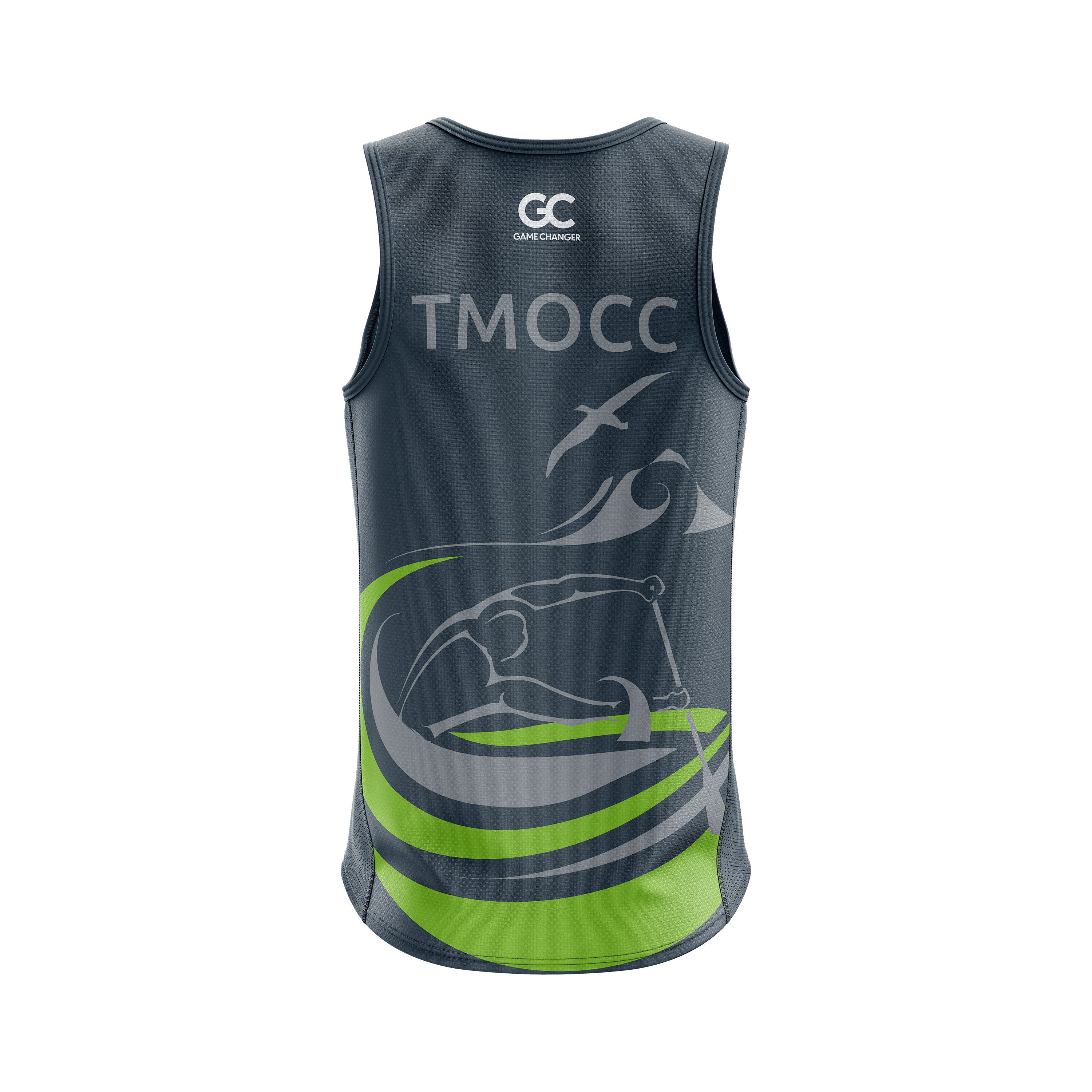 Tauranga Moana Outrigger Canoe Club - Official Grey Singlet