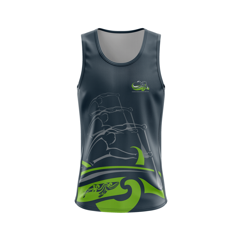 Tauranga Moana Outrigger Canoe Club - Official Grey Singlet