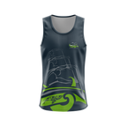Tauranga Moana Outrigger Canoe Club - Official Grey Singlet